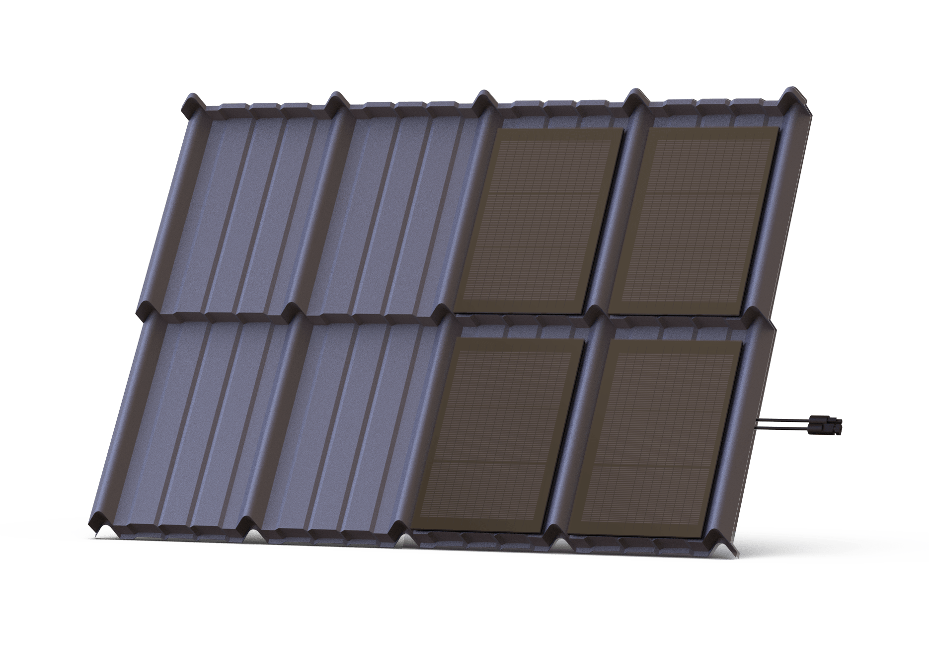 Tigla fotovoltaica, culoare Negru de baza, putere